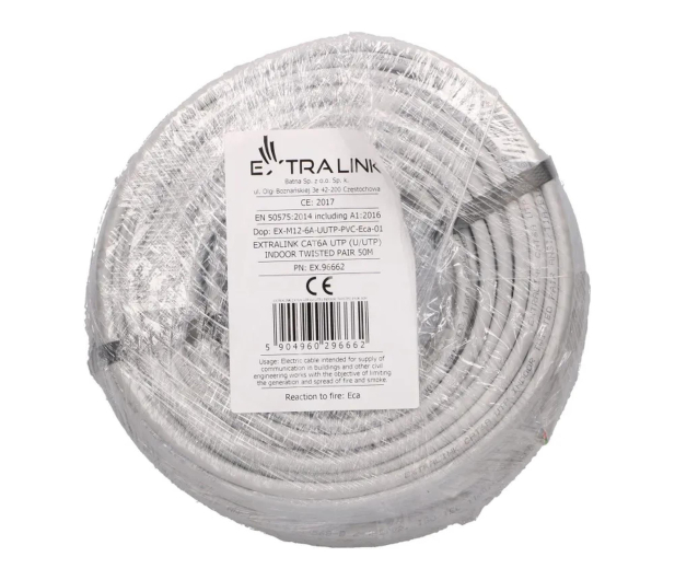 ExtraLink CAT6A UTP (U/UTP) Wewnętrzny Kabel sieciowy 50m - 1543960 - zdjęcie 3